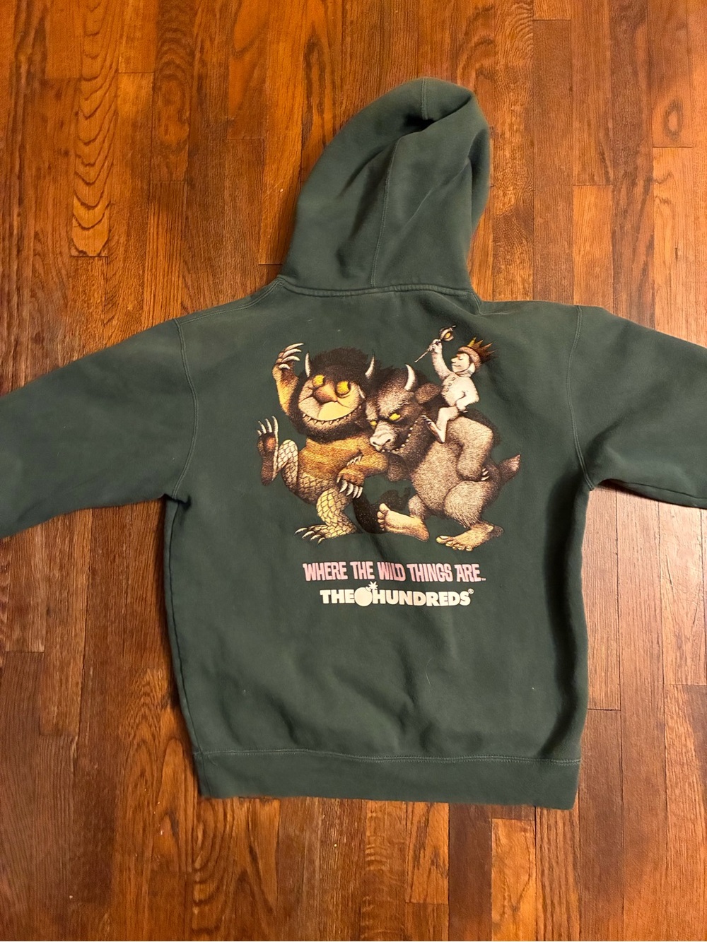 Rare the hundreds x where the wild things are hoodie size medium